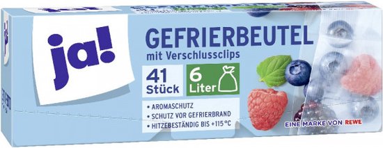 JA! Gefrierbeutel 6 Liter 41 Stück 30x46 cm