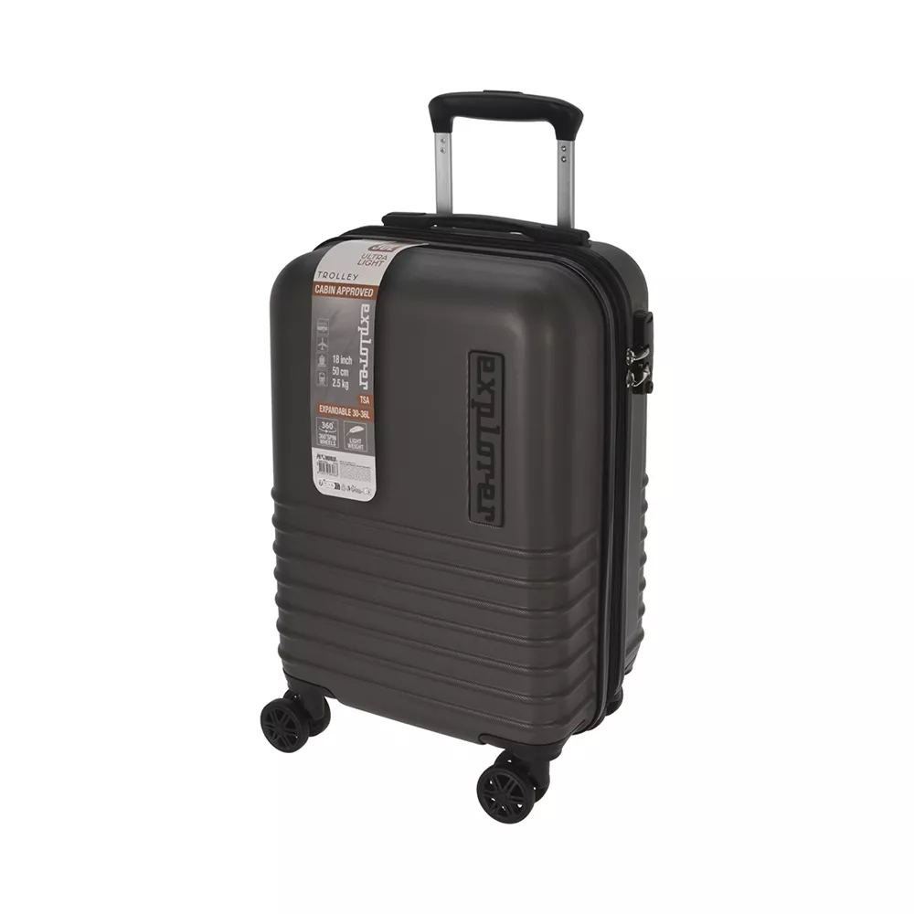 FS-STAR Koffer Trolley 2er Set dunkelgrau