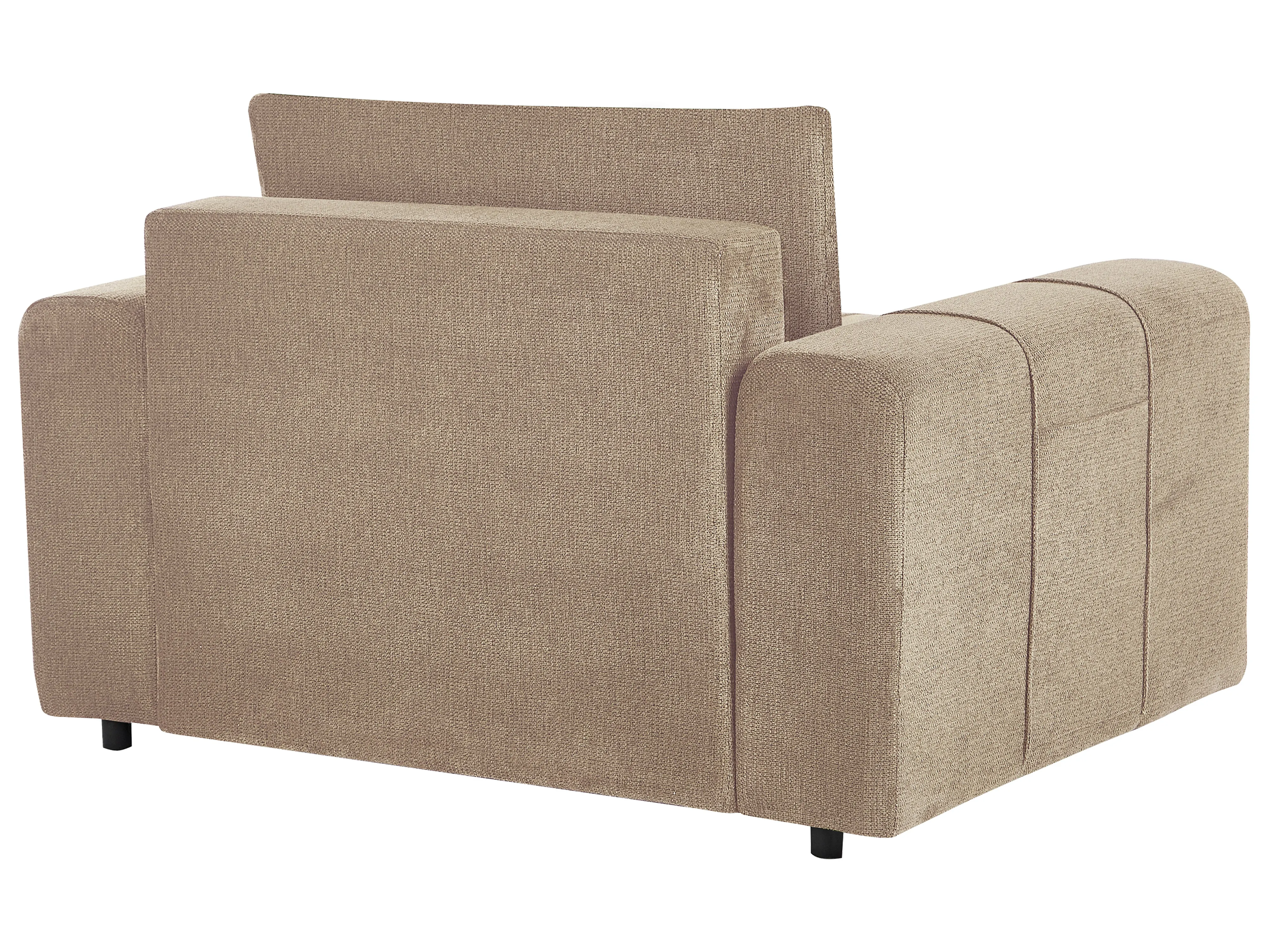 Chaise longue INNVIK Stof Bruin met opbergruimte