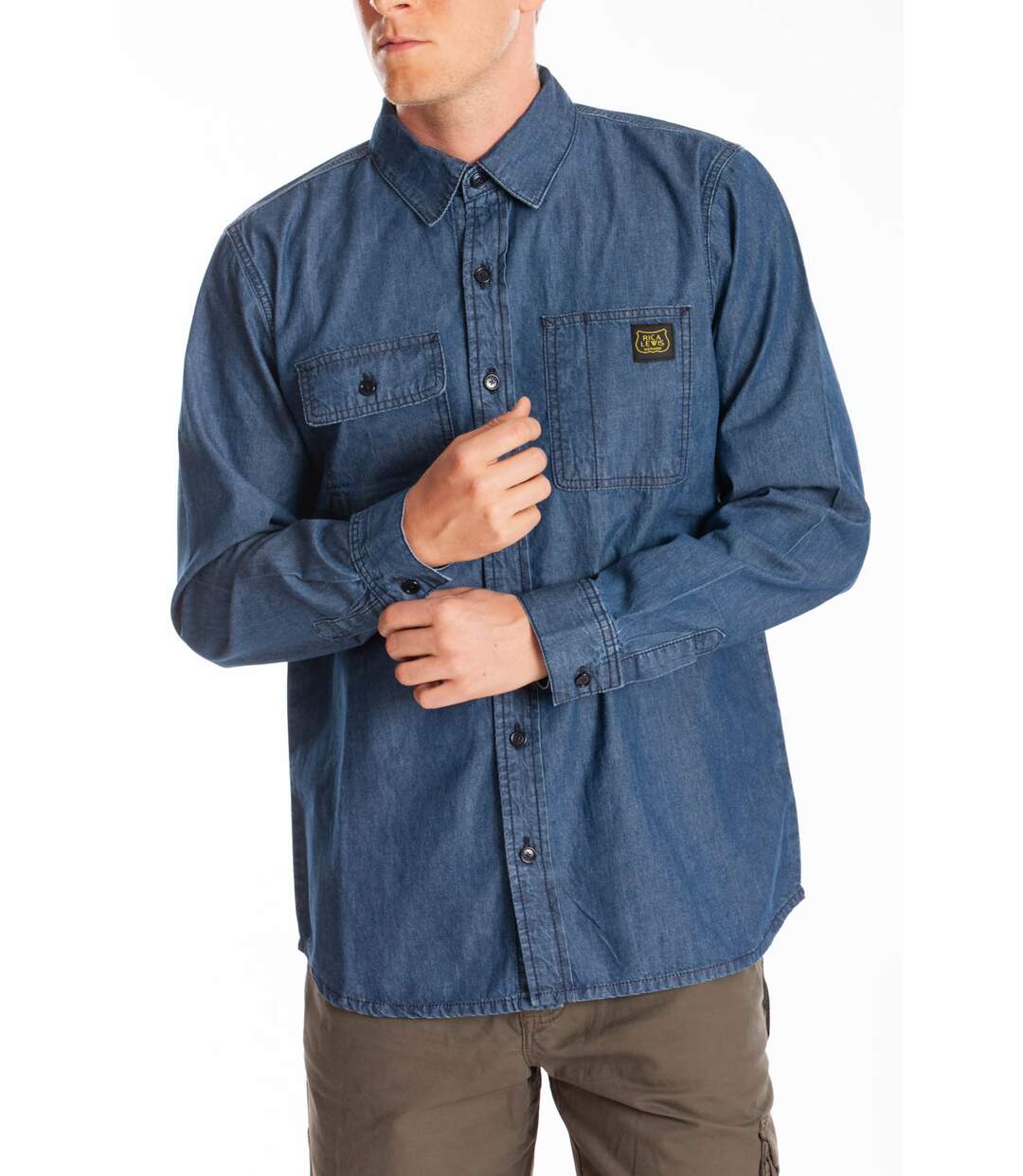 Chemise de travail en jeans MATT BLEU