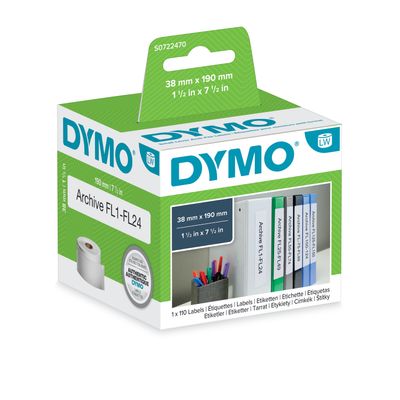 Dymo LabelWriter MultiPurpose - Ruban d'étiquettes auto-adhésives - 1 rouleau de 1000 étiquettes (13 x 25 mm) - fond blanc écriture noire