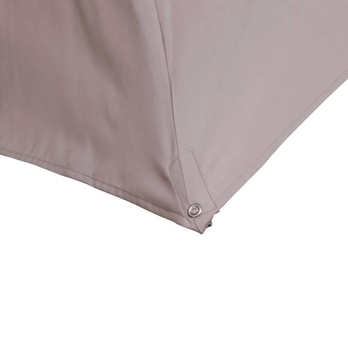 Parasol déporté rectangulaire ÉQUADOR Taupe