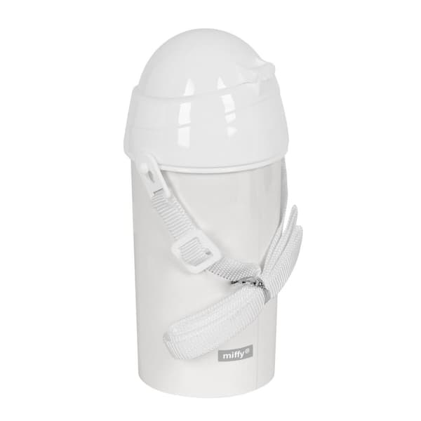 Flaske med lokk og sugerør Miffy Niebla Grå PVC 500 ml
