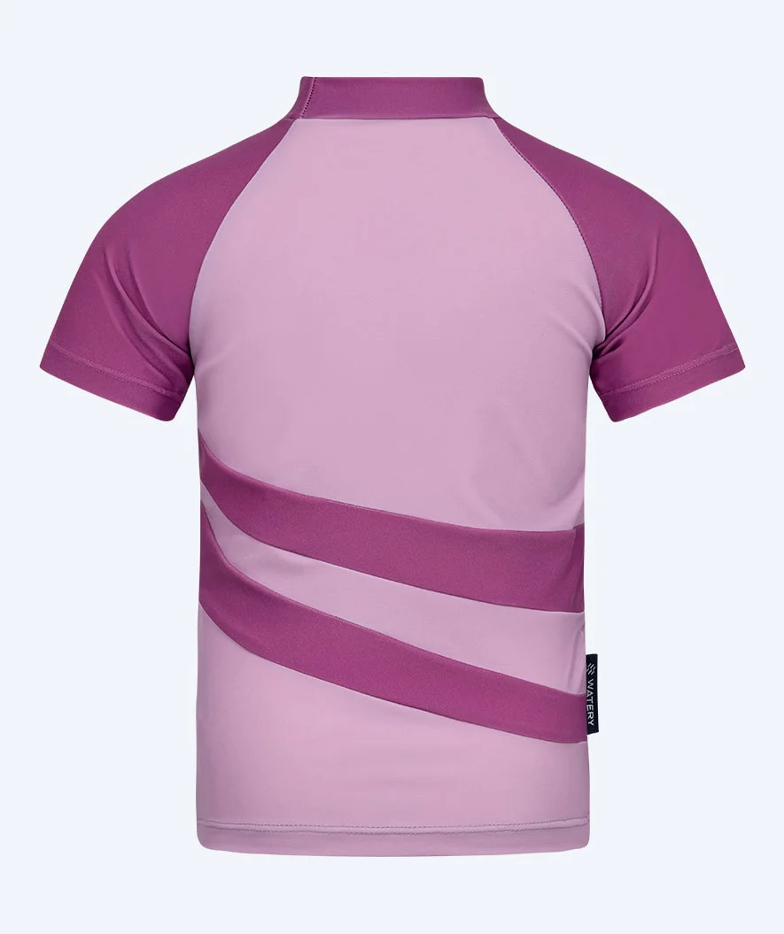 Watery UV-trøje til børn - Manami Kortærmet Rashguard - Atlantic Purple
