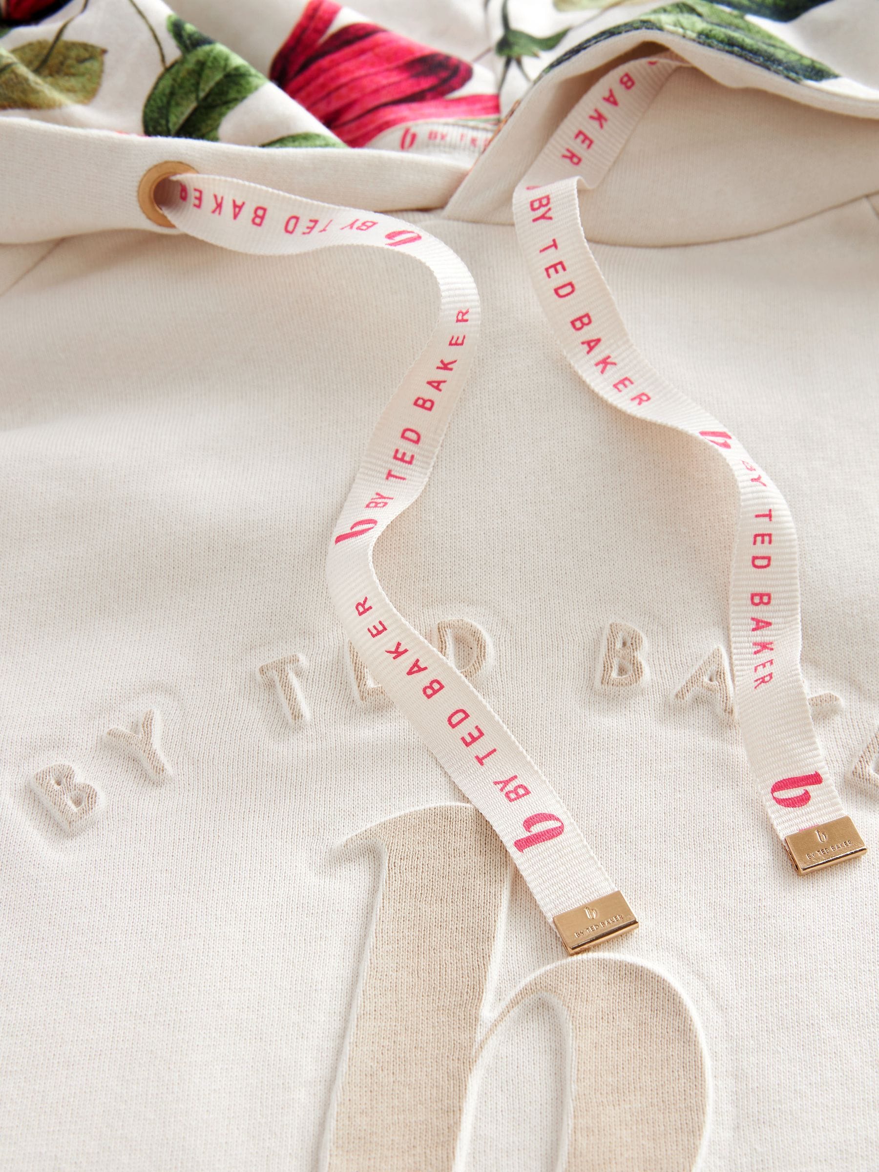 Crème - B by Ted Baker Longline Hoodie