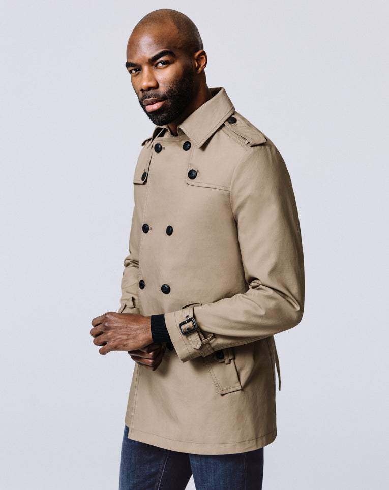 TRENCH MI-LONG BEIGE