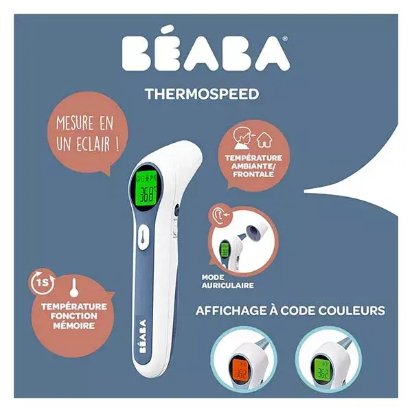 Béaba Soin Thermospeed Thermomètre Infrarouge Auriculaire Frontal