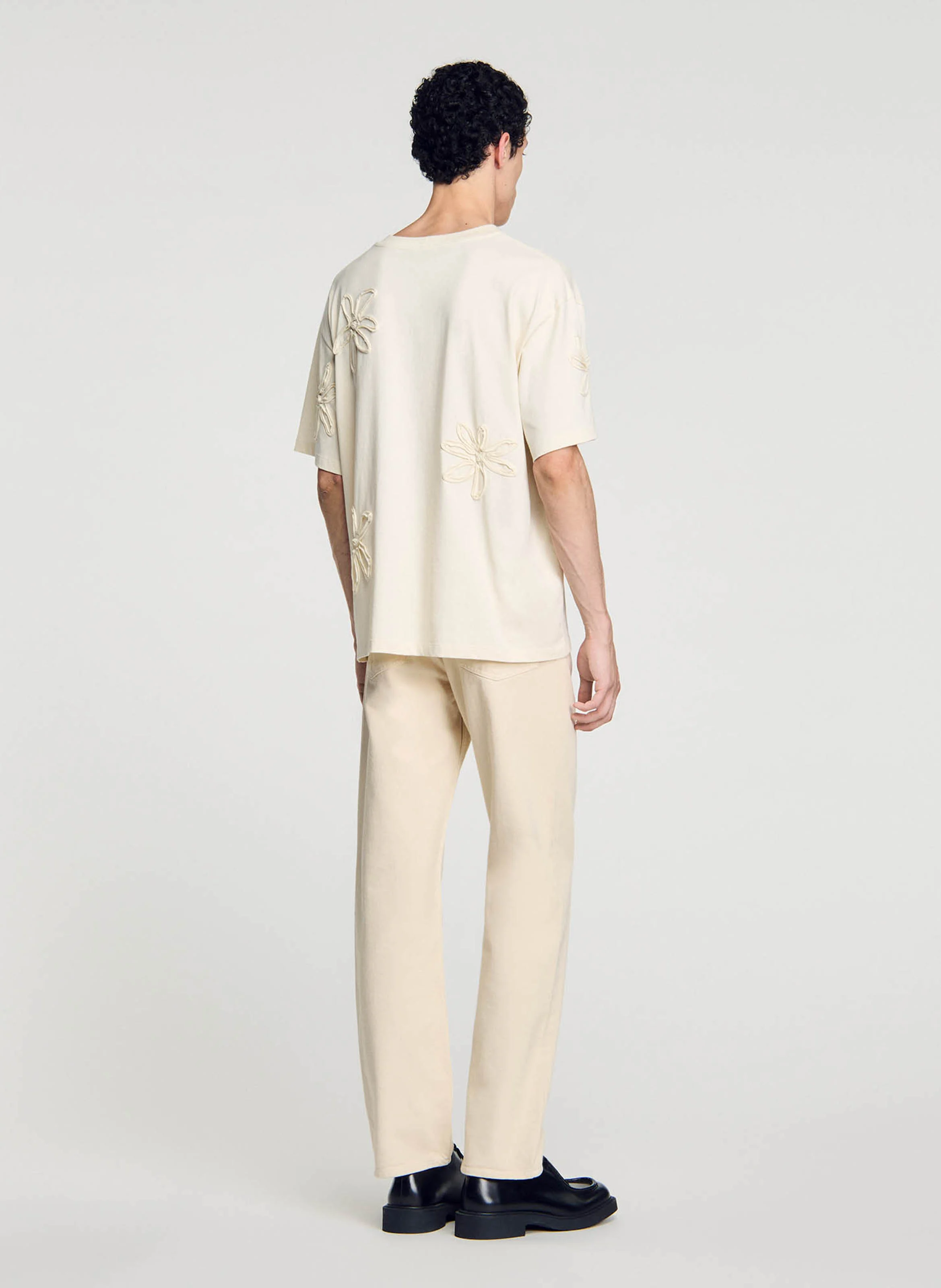 Tee-shirt brodé en coton | Blanc