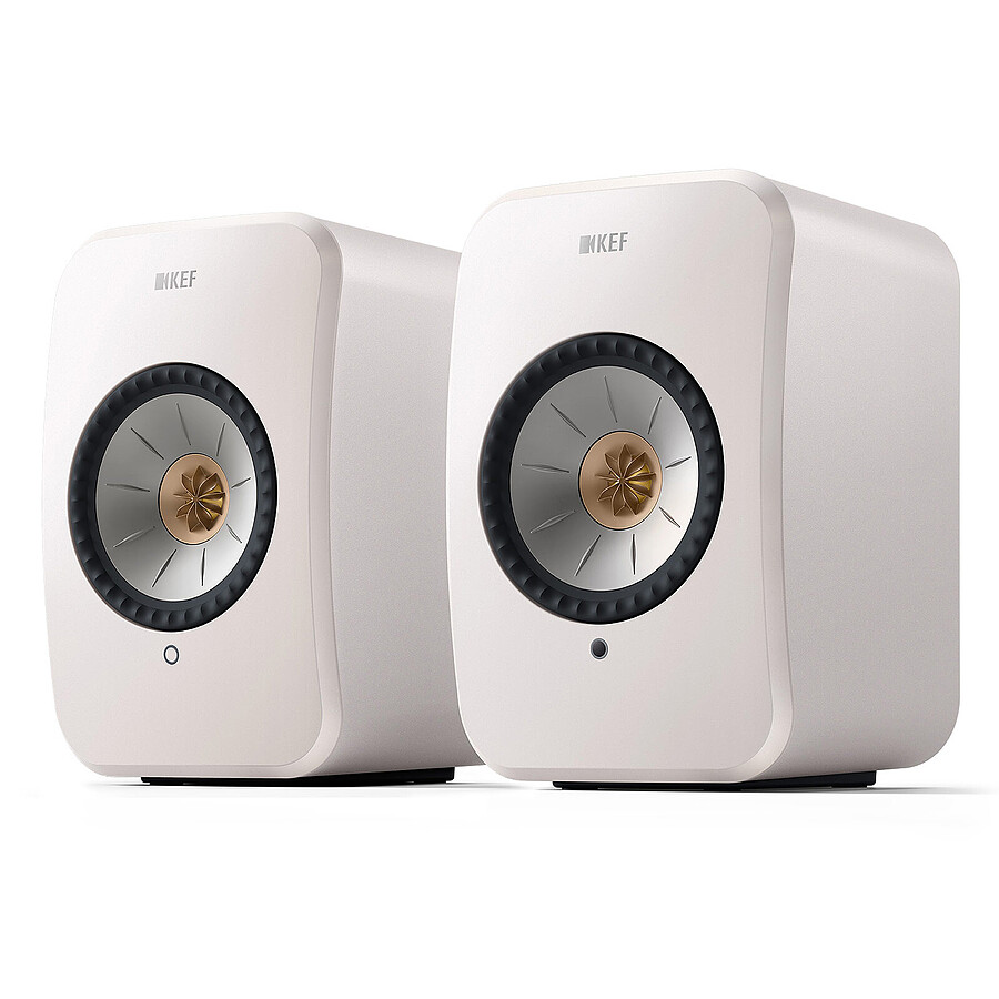 KEF LSX II Blanc + Audio-Technica AT-LP70XBT Blanc