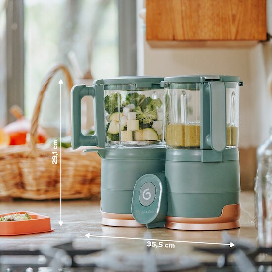 Nutribaby Glass - Robot Multifonction en Verre   Green Forest        de               Babymoov