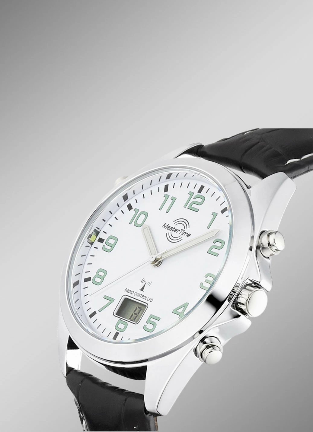 Master Time Funk-Herrenuhr mit Lederband