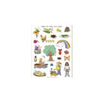 Apli - 3 feuilles gommettes printemps