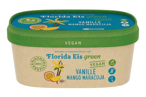 Florida Eis Vanille Mango Maracuja Vegan Laktosefrei