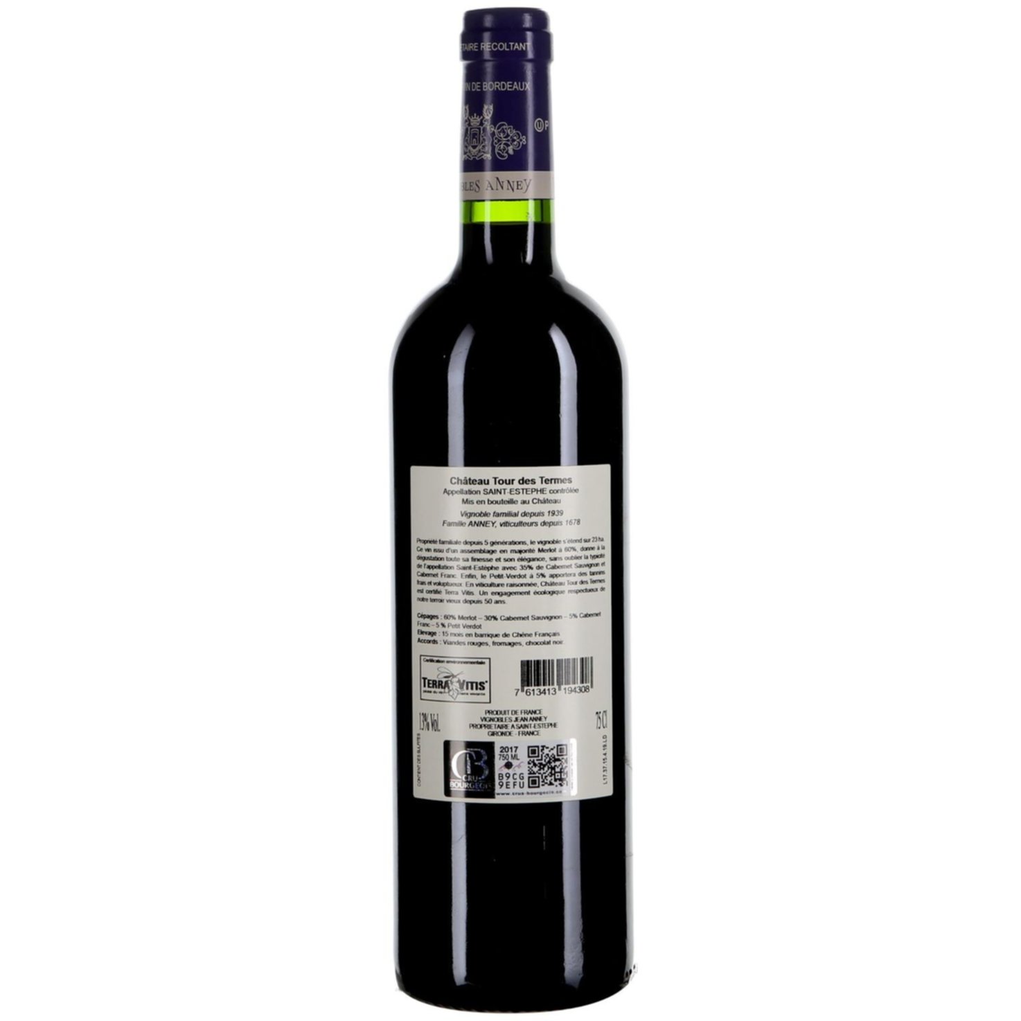 Saint-Estèphe AC Château Tour des Termes -75cl