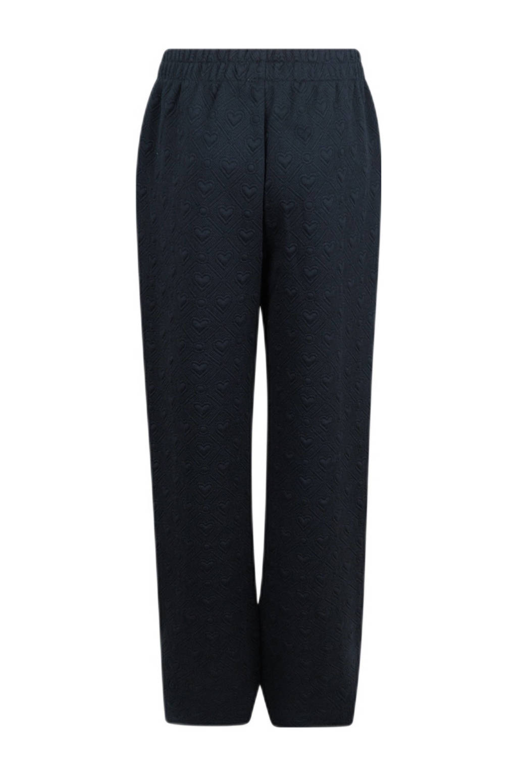 Shoeby broek met hartjes en textuur zwart