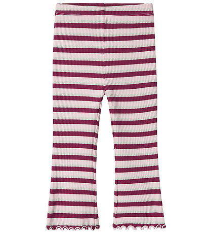 Name It Hosen - Rib - NmfBalisa - Boysenberry m. Streifen/Glimme