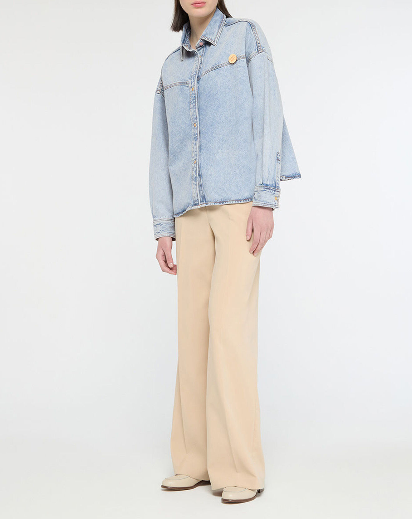 Scotch & Soda Veste en Jean Oversize bleu clair