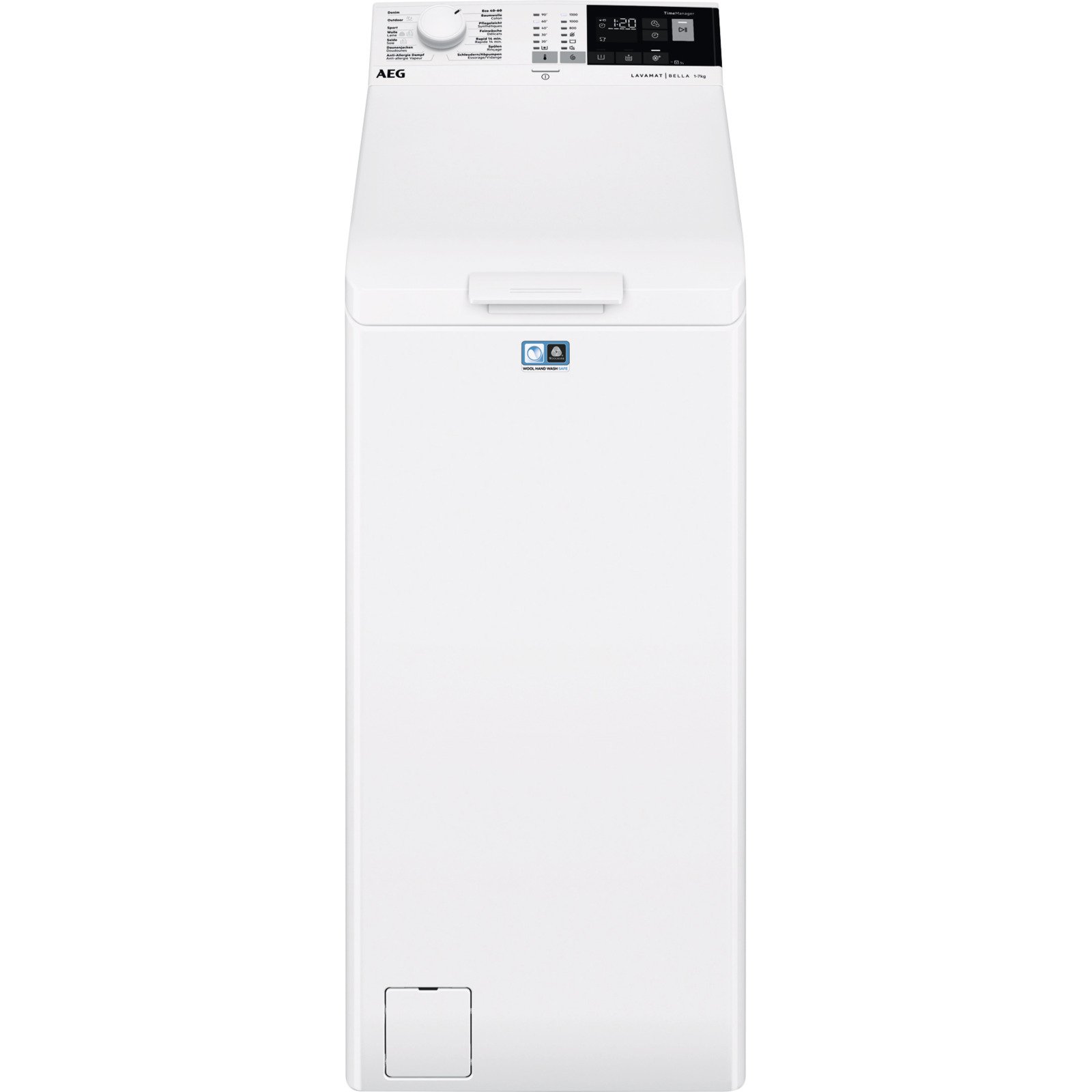 AEG Toploader LB1370, 7 kg oben