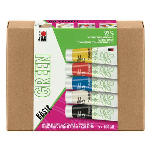 MARABU GREEN wasserbasierte Alkydfarbe Sets