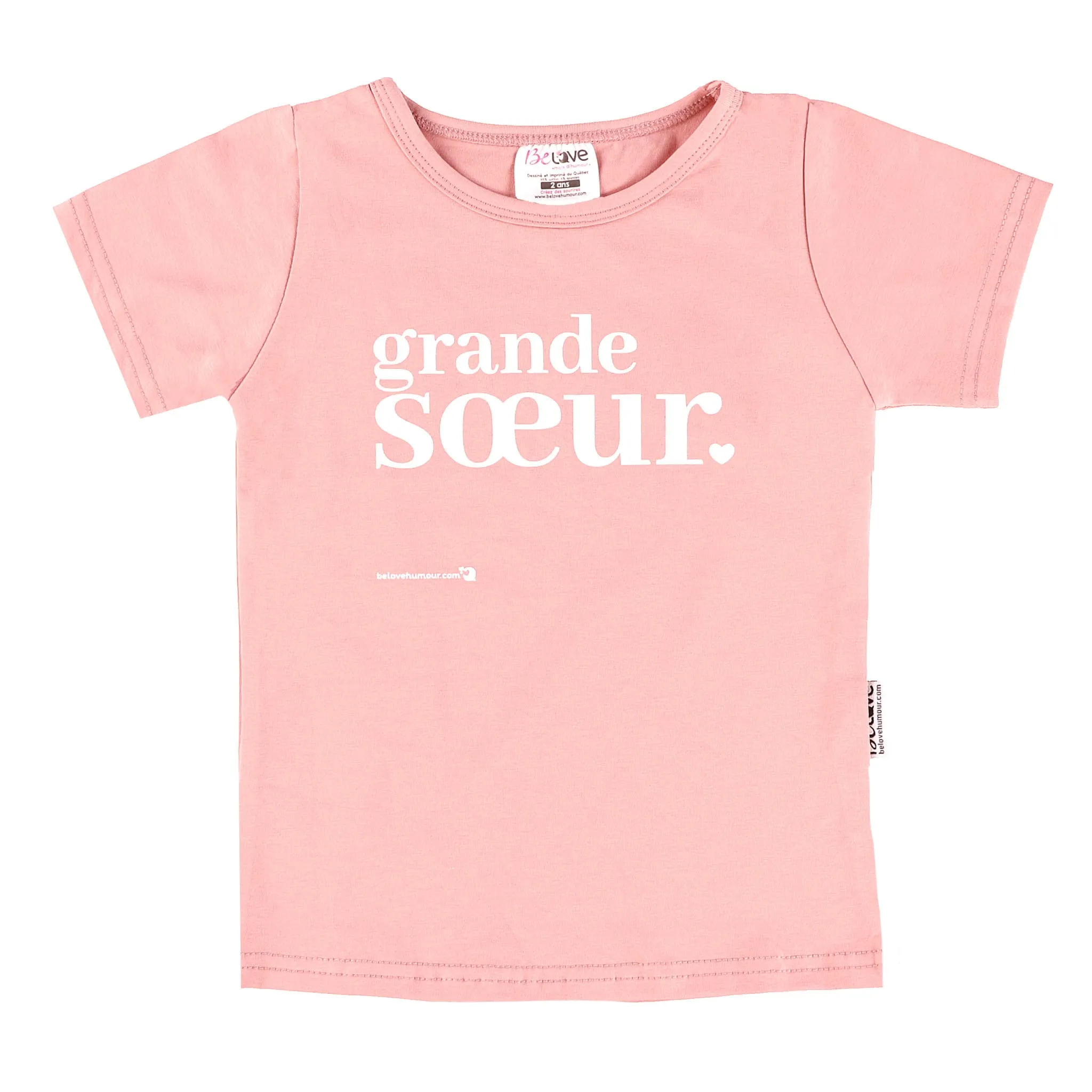 Bedaine Love T-shirt Grande Soeur 12-18mois