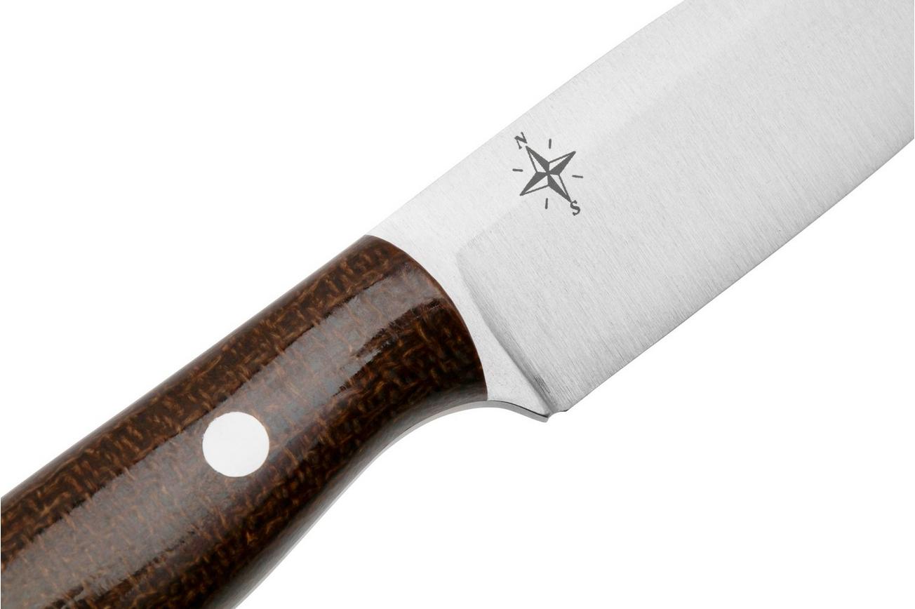 Bark River Mini Aurora CPM 3V, Tan Burlap Micarta, bushcraftmes