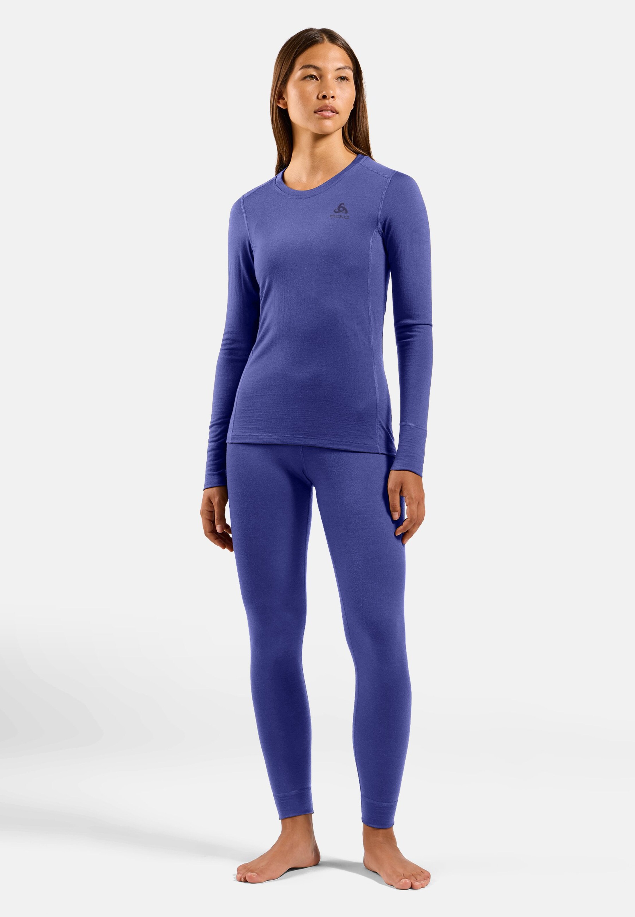 Natural Merino 160 Base Layer Tights in Skipper Blue