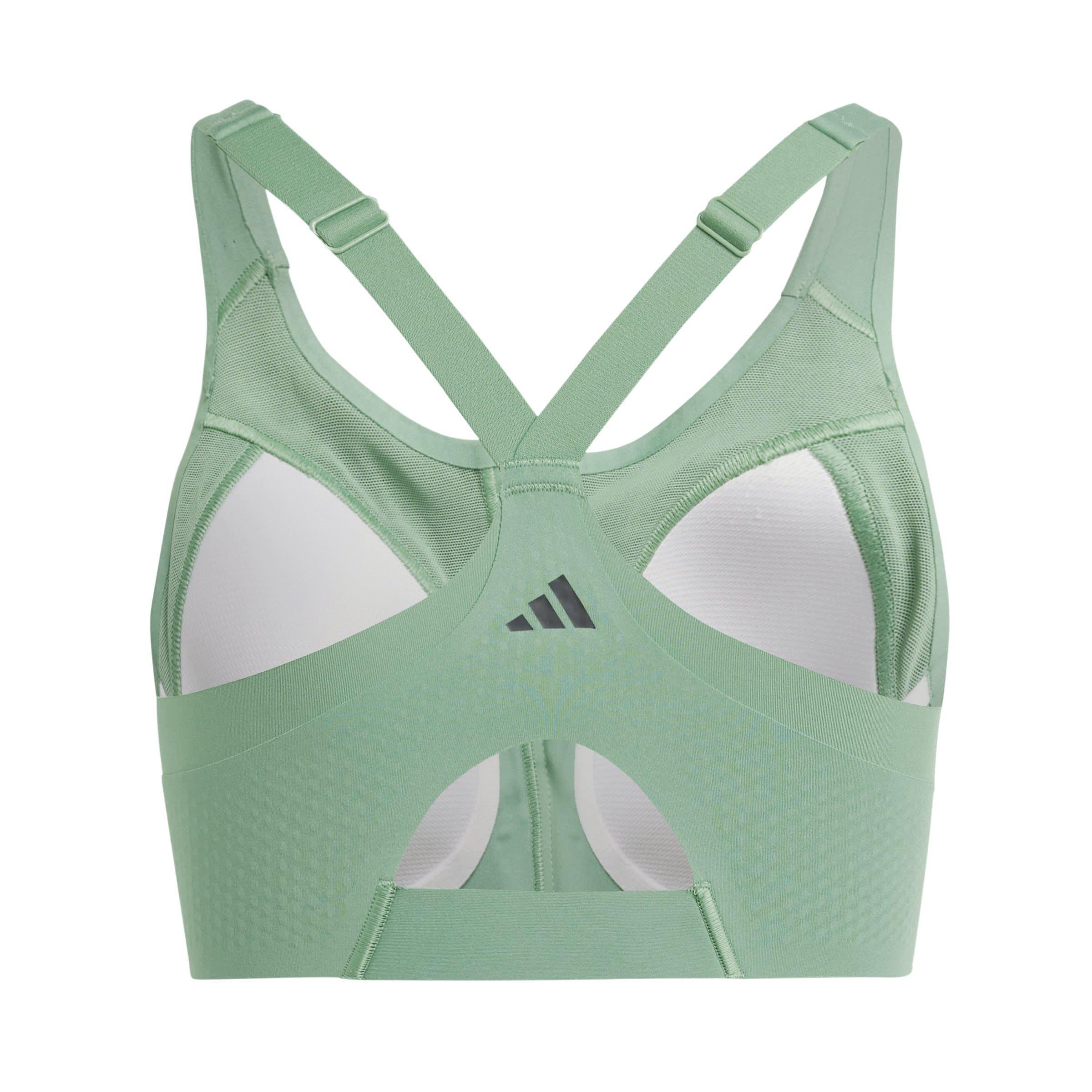adidas adidas Tlrdim Lux Zip High Impact Sports Bra Womens