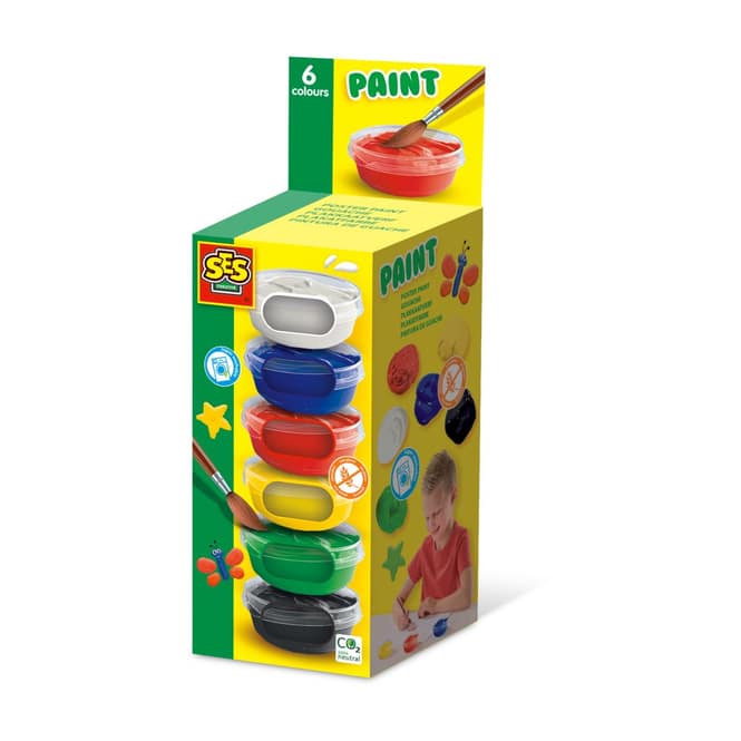 SES-Creativ - Plakatfarben 6 Farben je 45 ml
