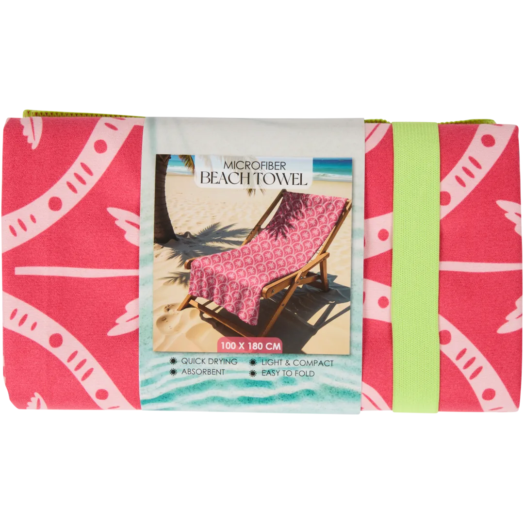 Serviette de plage en microfibre