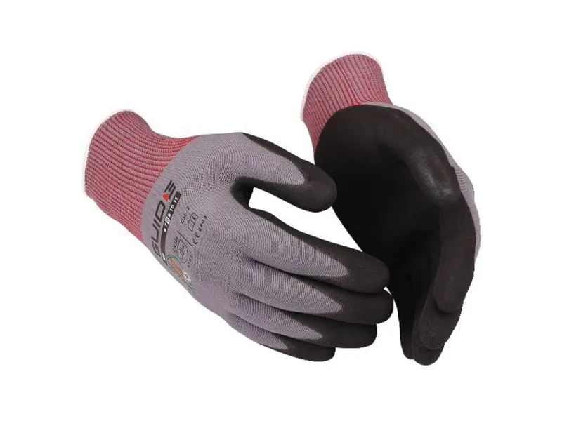 Arbejdshandsker Guide 580, nitril, str. 9, pakke a 12 par