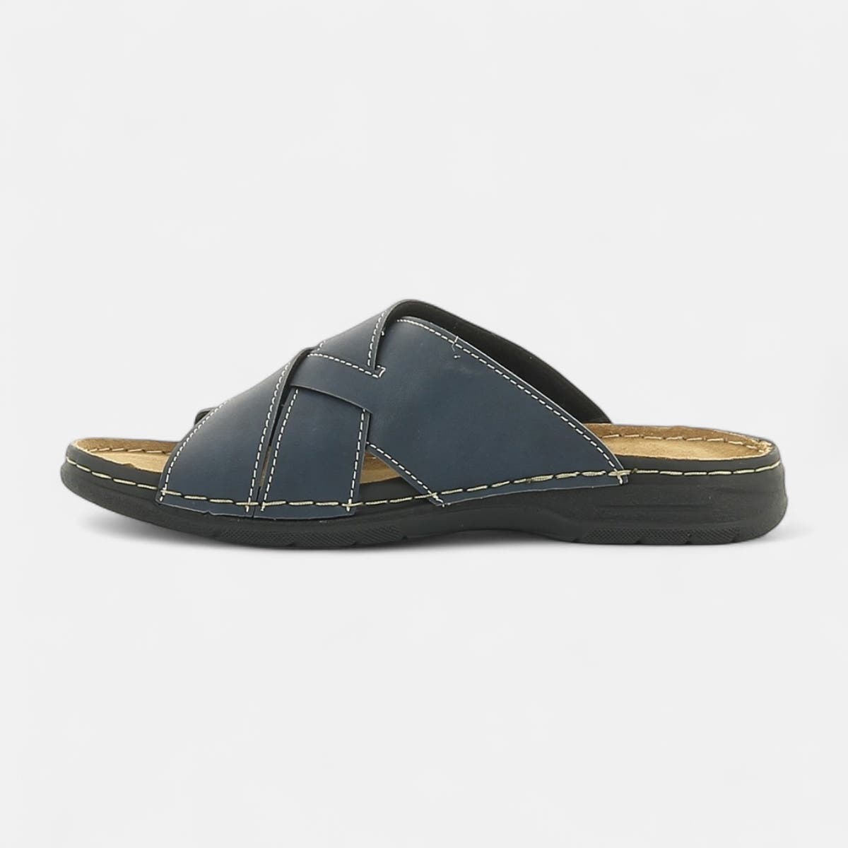 Mules Homme bleu marine