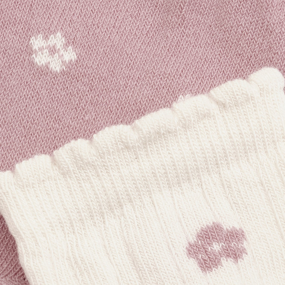 Køb Minymo Ash Rose Strømper Med Lettuce Hem 2-Pak