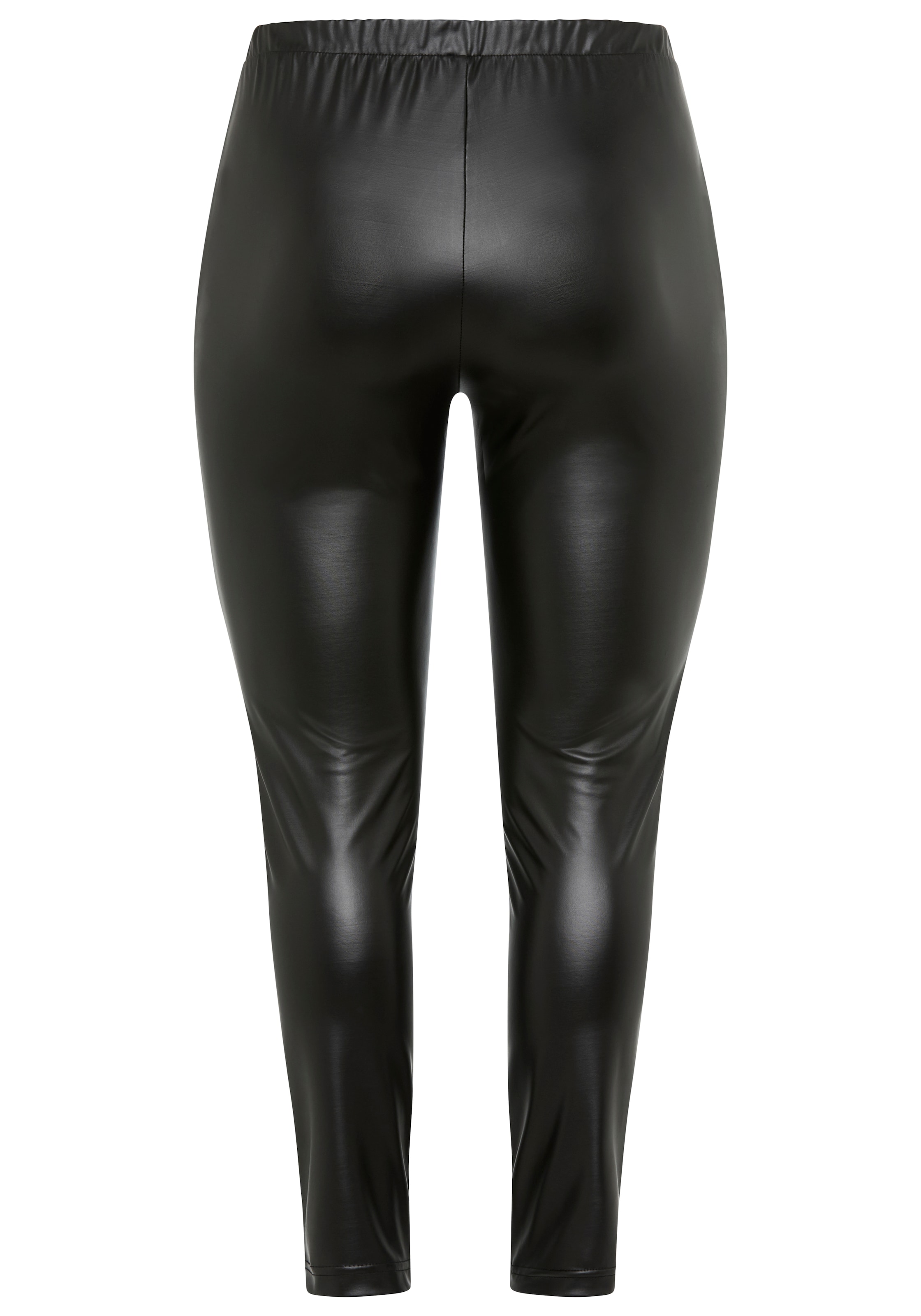 Laura Scott CURVE Lederimitathose  aus elastischer Ware - GROSSE GRÖSSEN