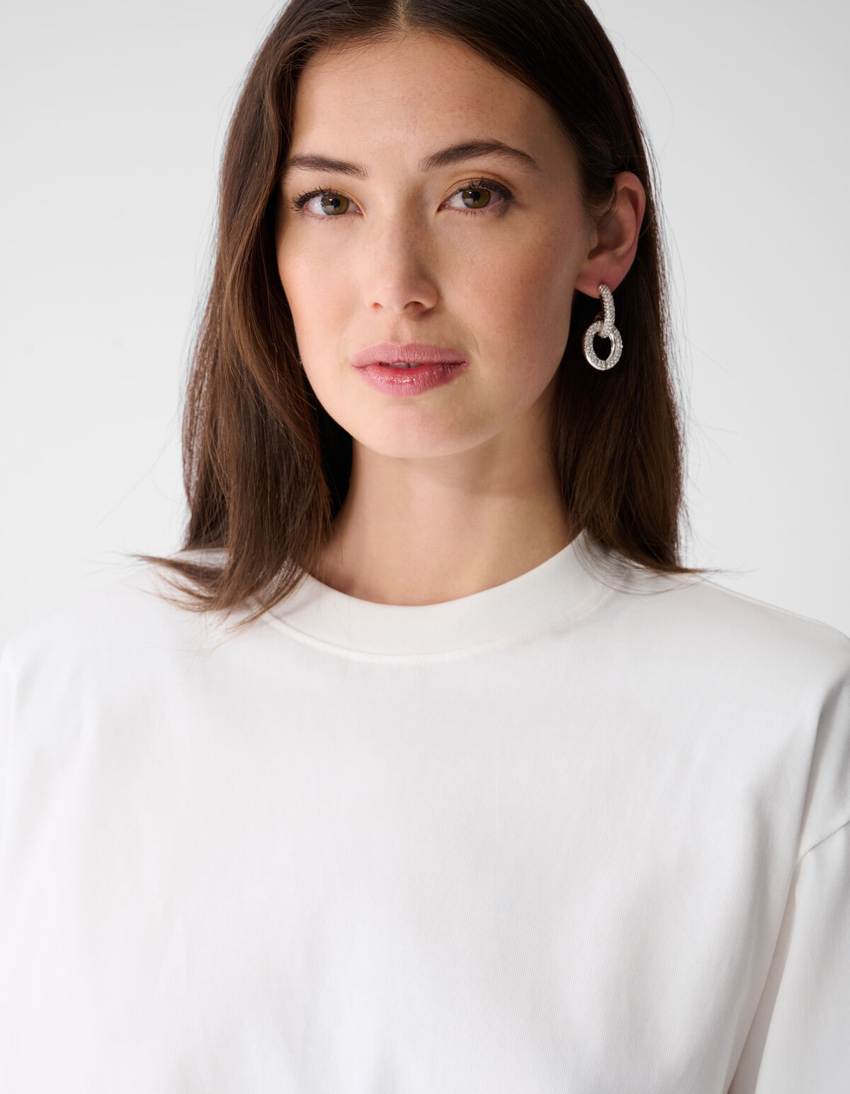 Oversized Basic Longsleeve T-shirt Wit