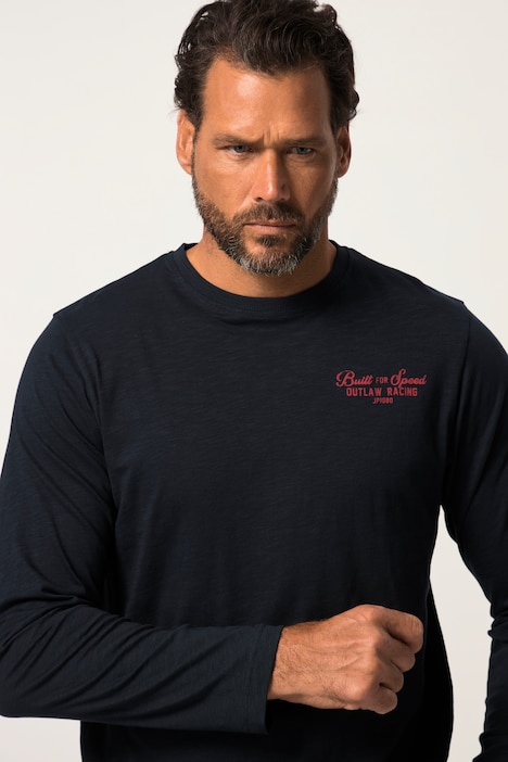 Langarmshirt, Rundhals, Prints, bis 8 XL