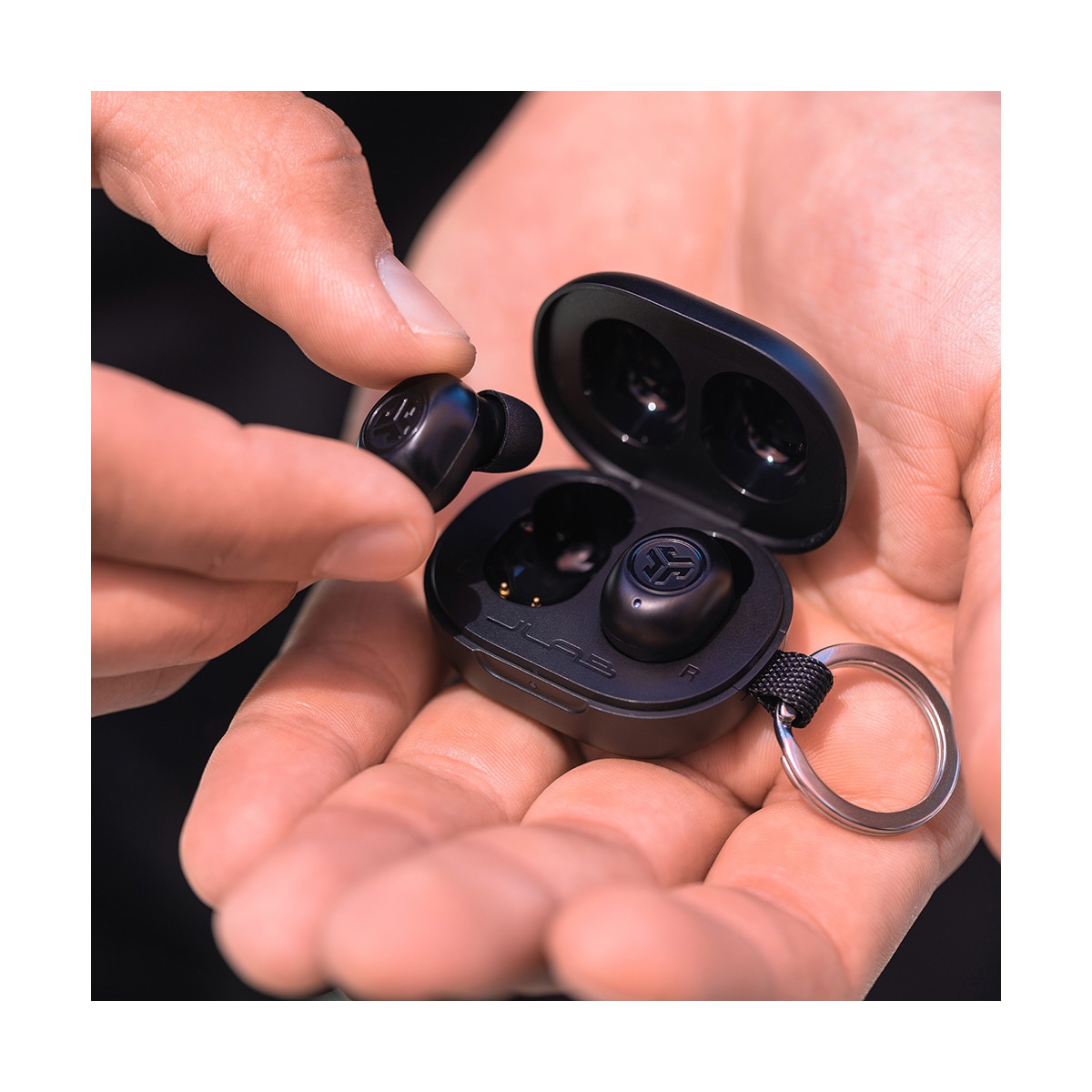 JLab Jbuds Mini helt trådløse in-ear hodetelefoner (sort)