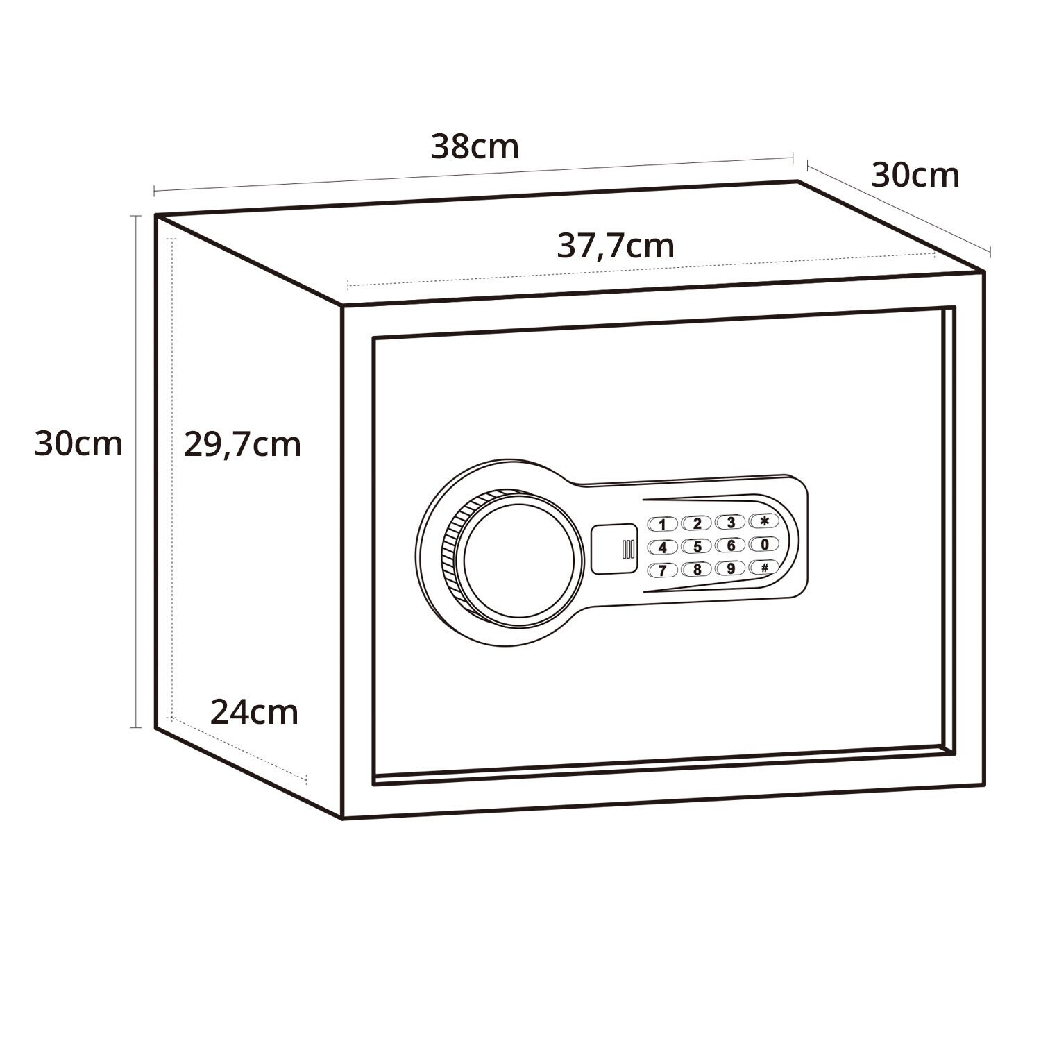 Tresor SAFE COMPACT Stahl hjh OFFICE