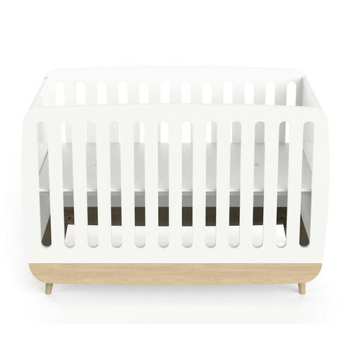 Lit bébé 60x120cm FIRMIANA Blanc - CBA Meubles