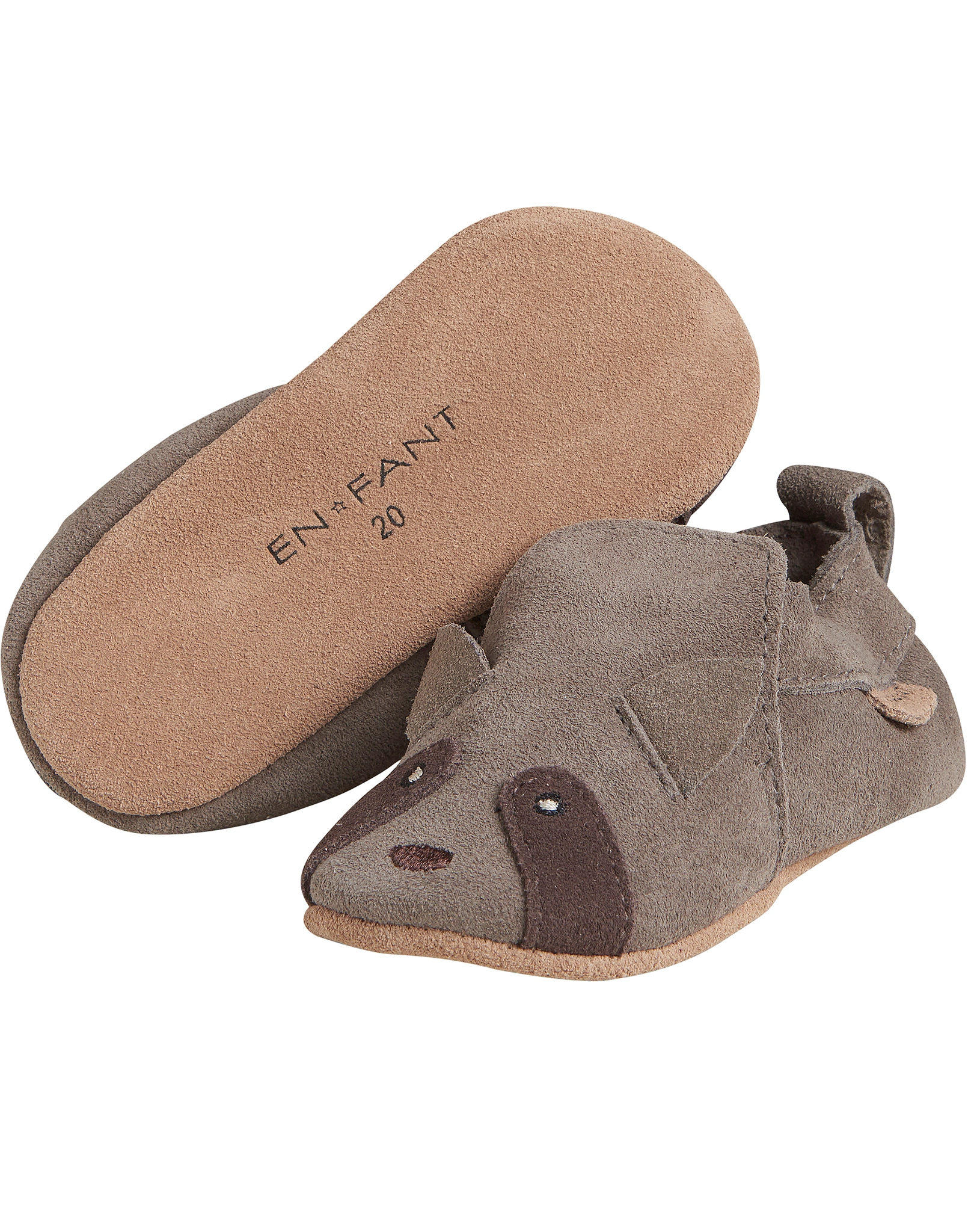 Krabbelschuhe RACOON in chocolate chip