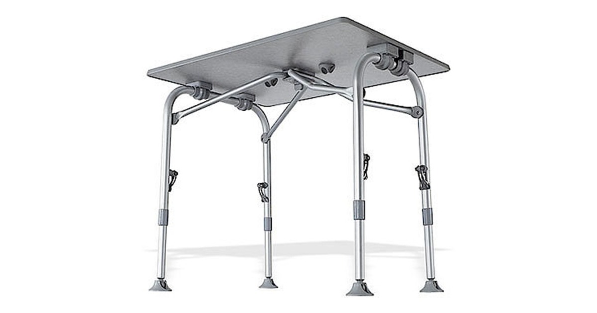 WestfieldAircolite 100 tafel  (Donkergrijs/aluminium)