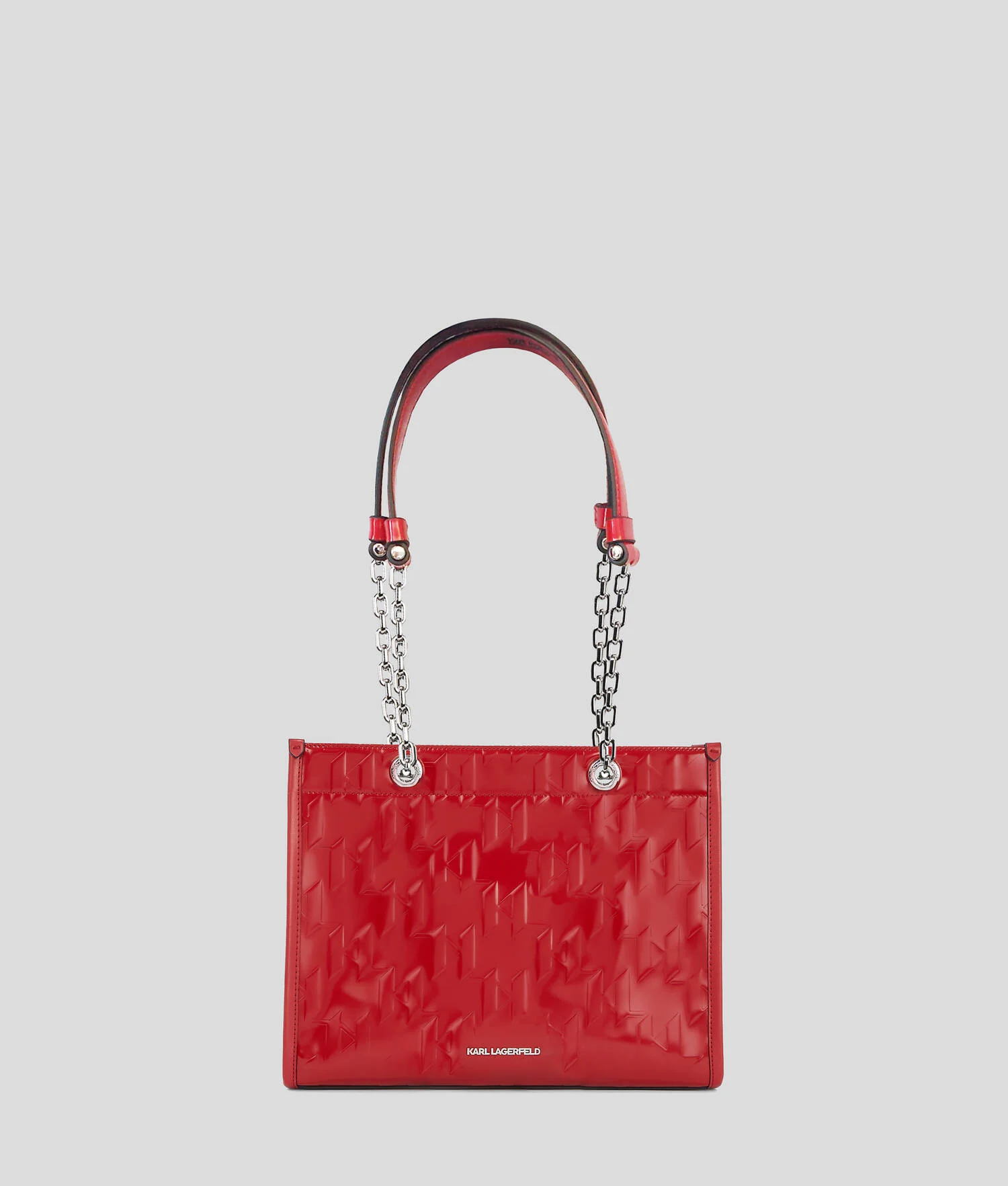 CABAS MEDIUM BRILLANT K/SKUARE - Rouge Klassic