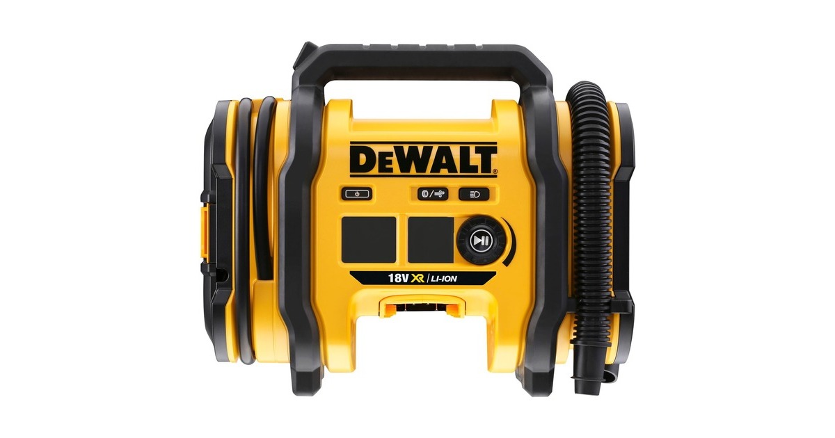 DEWALT18V XR Compacte Luchtpomp DCC018N-XJ  (Geel/zwart, Accu en oplader niet inbegrepen)