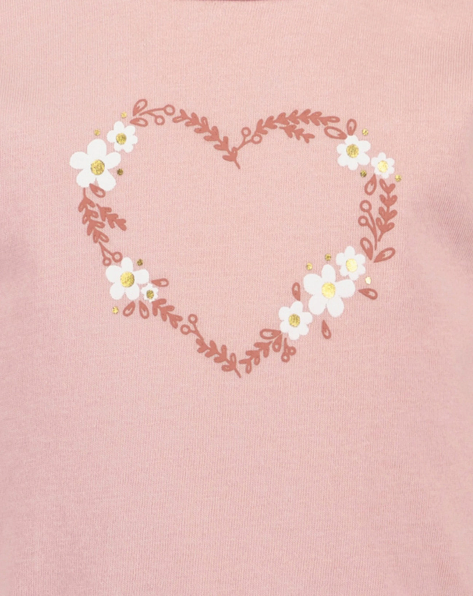 Langarmshirt BLOOMING HEART in rosa