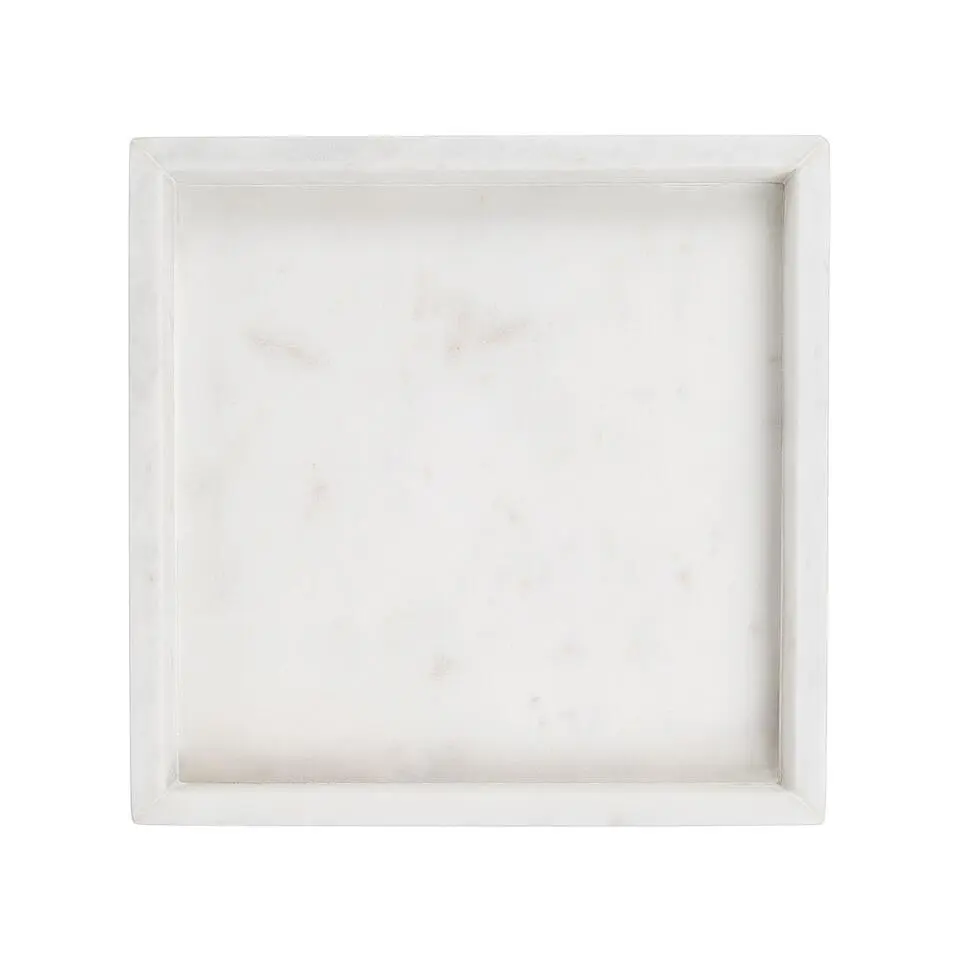 KATERINI - Decoratief dienblad - Wit - Marmer