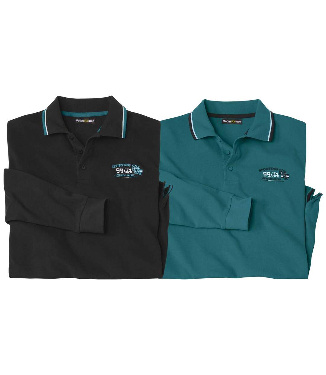Lot de 2 Polos Maille Piquée Sporting Cup