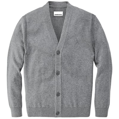 Herren-Strickjacke, Graumelange