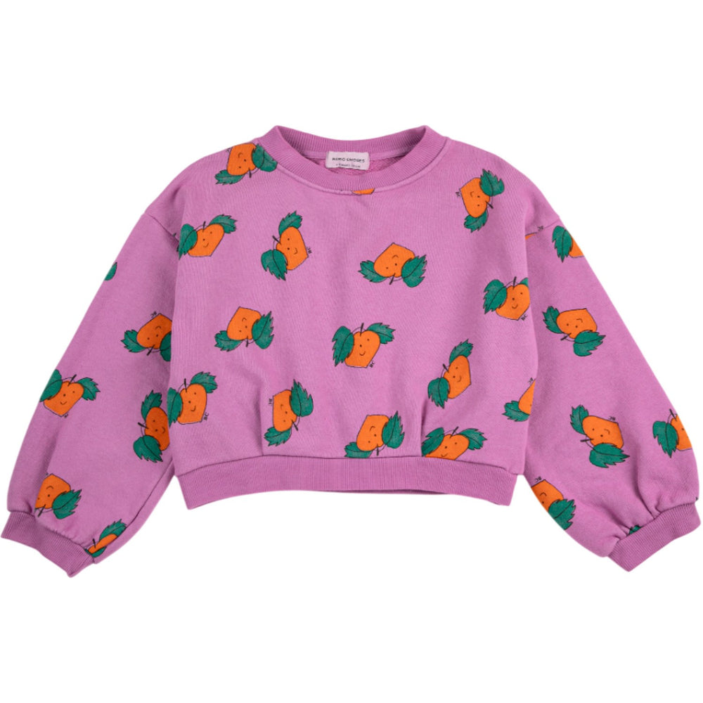 Køb Bobo Choses Purple Tangerine All Over Cropped Sweatshirt