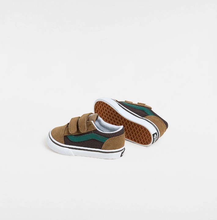 Vans Old Skool V Brown Multi Baby 4 US / 19 EU