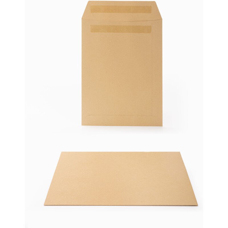 Pochette Sans Marque 162X229 90G Kraft Blond Autocollante