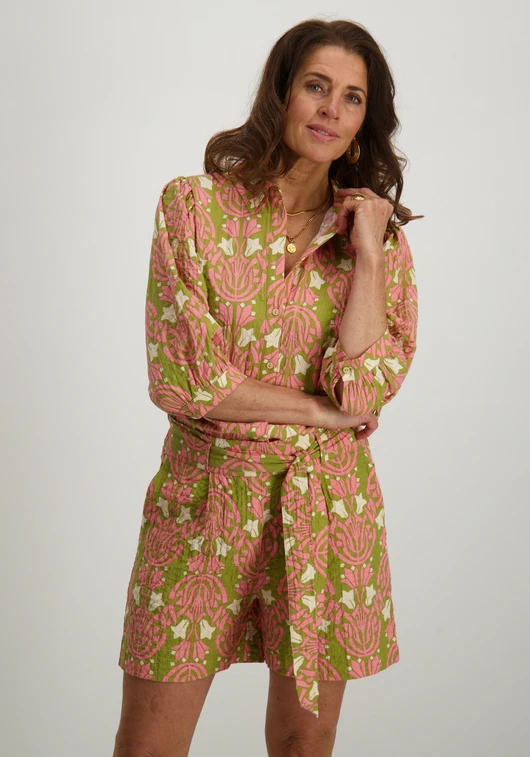 Geisha Printed blouse 53208-20